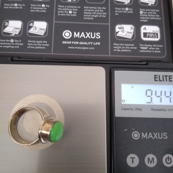 Sterling Silver Sonora Green Copper Turquoise Ring 925 Mexico, size 6.5 - Picture 8 of 8